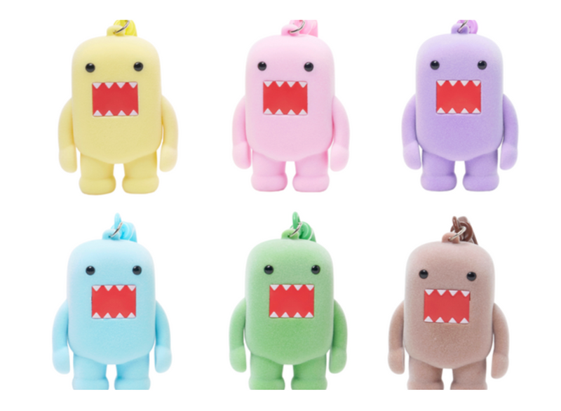 Domo 3 Inch Flocked Collectible Clip Blind Box Blind Box License 2 Play