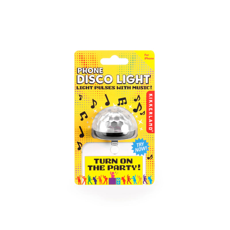 Kikkerland Phone Disco Ball Light Accessory Kikkerland