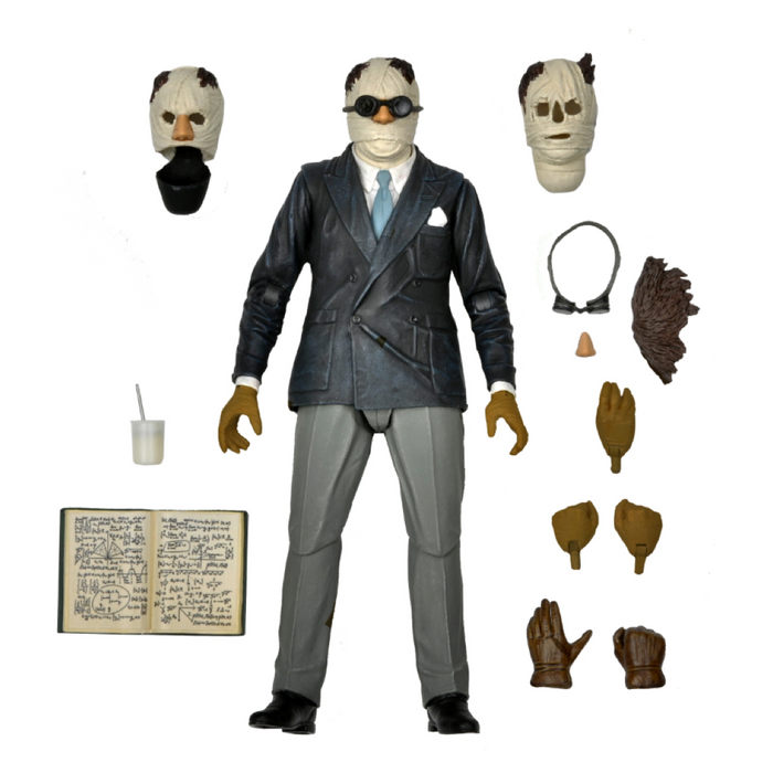 Universal Monsters - Ultimate Invisible Man - 7″ Action Figure Action Figure Bobbletopia