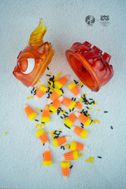 Bobbi The Baphomet - Candy Corn by Zintears Designer Toys Strangecat Toys