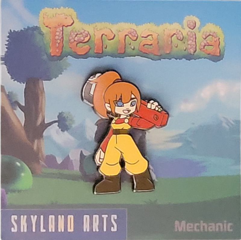 The Mechanic Hard Enamel Pin Skyland Arts