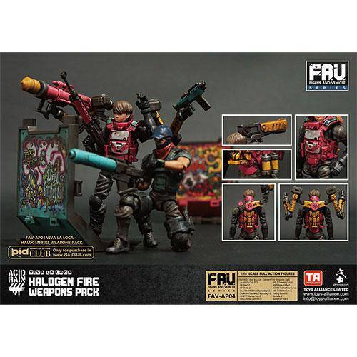 Acid Rain AV-AP04 Halogen Fire Weapon Set 1/18 Scale Action Figure Accessory Action & Toy Figures ToyShnip