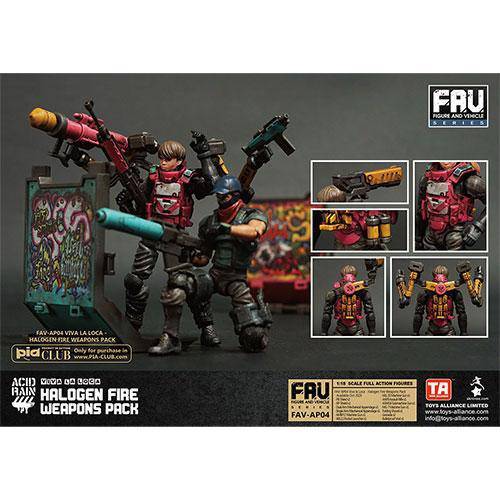 Acid Rain AV-AP04 Halogen Fire Weapon Set 1/18 Scale Action Figure Accessory Action & Toy Figures ToyShnip