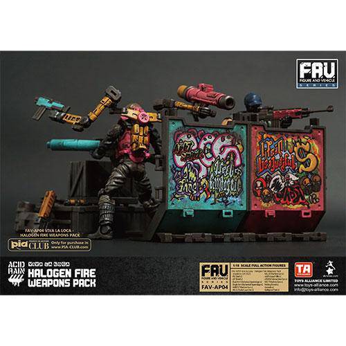 Acid Rain AV-AP04 Halogen Fire Weapon Set 1/18 Scale Action Figure Accessory Action & Toy Figures ToyShnip