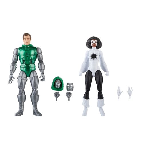 Avengers 60th Anniversary Marvel Legends Captain Marvel vs. Doctor Doom 6-Inch Action Figures Action & Toy Figures ToyShnip
