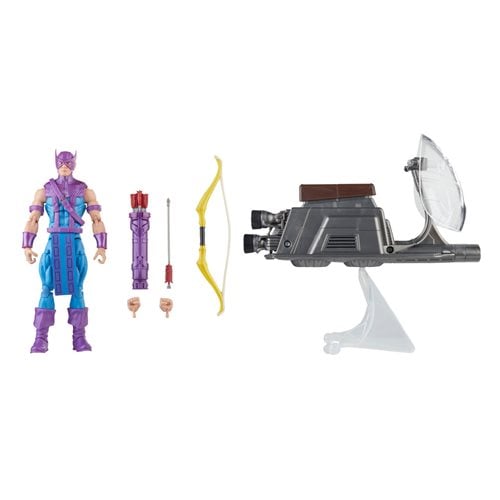 Avengers 60th Anniversary Marvel Legends Hawkeye with Sky-Cycle 6 Inch Action Figure Action & Toy Figures ToyShnip