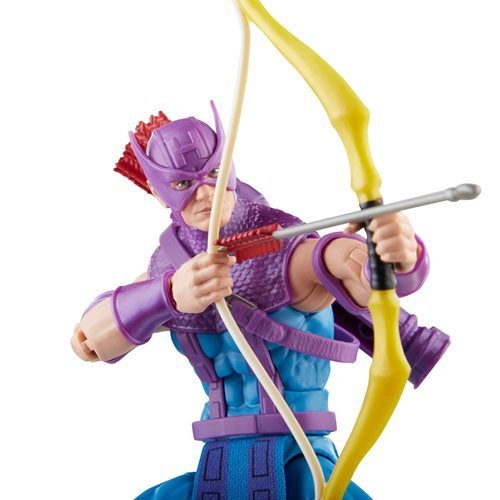 Avengers 60th Anniversary Marvel Legends Hawkeye with Sky-Cycle 6 Inch Action Figure Action & Toy Figures ToyShnip