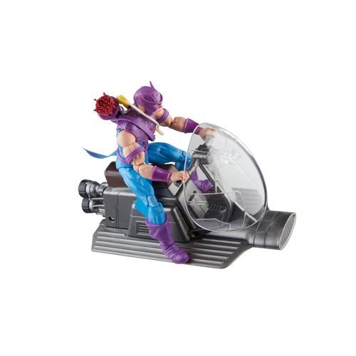 Avengers 60th Anniversary Marvel Legends Hawkeye with Sky-Cycle 6 Inch Action Figure Action & Toy Figures ToyShnip