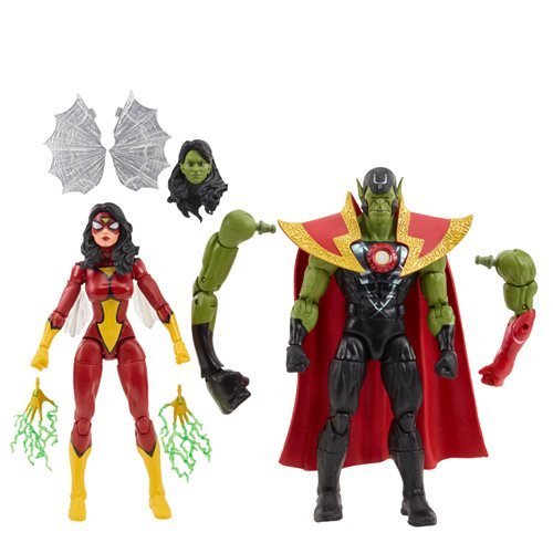 Avengers 60th Anniversary Marvel Legends Skrull Queen and Super-Skrull 6-Inch Action Figures Action & Toy Figures ToyShnip