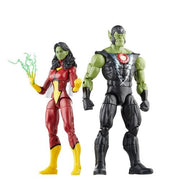 Avengers 60th Anniversary Marvel Legends Skrull Queen and Super-Skrull 6-Inch Action Figures Action & Toy Figures ToyShnip