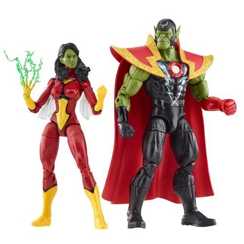 Avengers 60th Anniversary Marvel Legends Skrull Queen and Super-Skrull 6-Inch Action Figures Action & Toy Figures ToyShnip