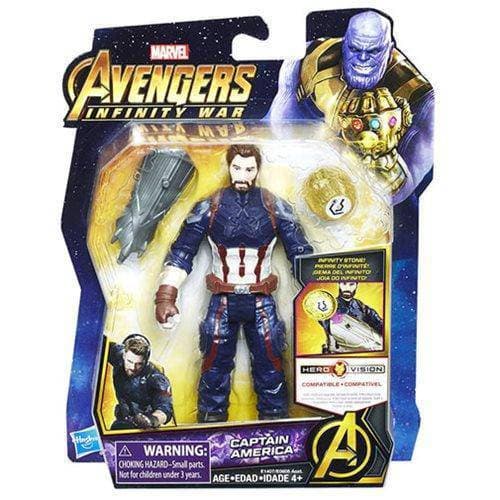Avengers: Infinity War Captain America with Infinity Stone 6-Inch Action Figure Toys & Games ToyShnip