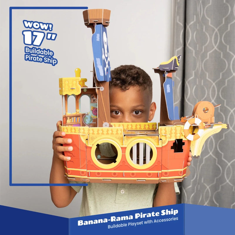 Banana-Rama Pirate Ship: Plucky Pirates Buildable Playset Playset Playper