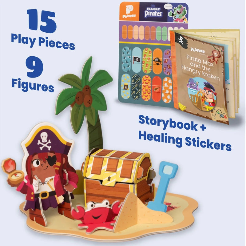 Banana-Rama Pirate Ship: Plucky Pirates Buildable Playset Playset Playper