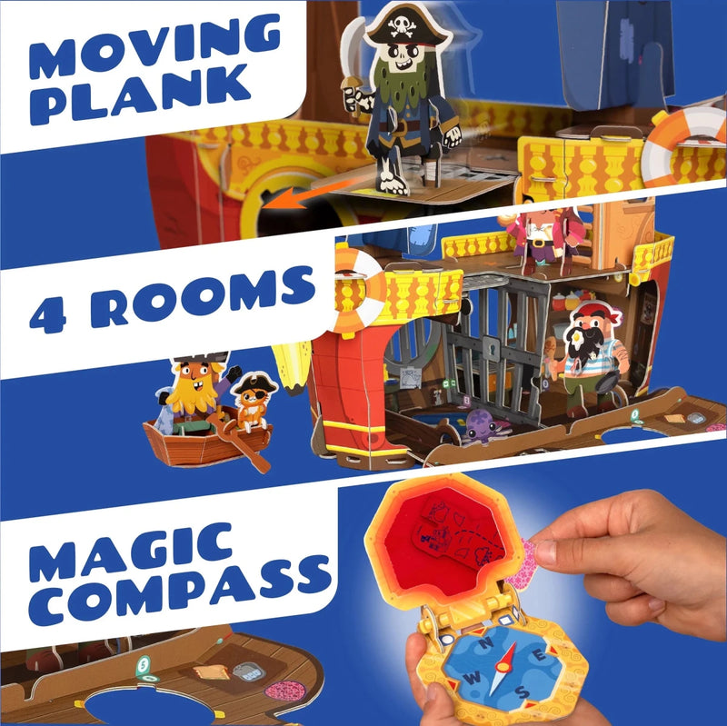 Banana-Rama Pirate Ship: Plucky Pirates Buildable Playset Playset Playper