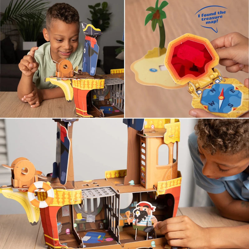 Banana-Rama Pirate Ship: Plucky Pirates Buildable Playset Playset Playper