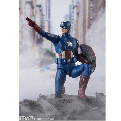 Bandai Avengers Infinity Captain America S.H.Figuarts Action Figure Action & Toy Figures ToyShnip
