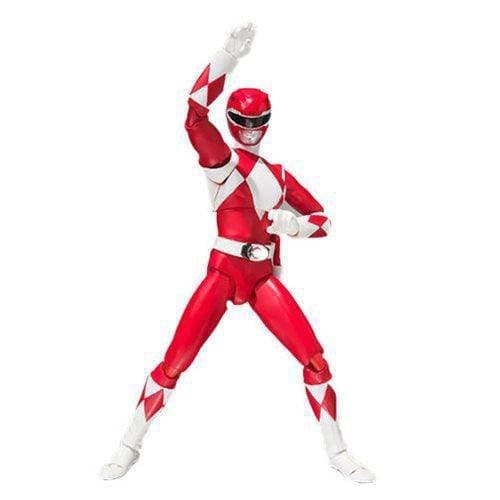 Bandai Mighty Morphin Power Rangers Red Ranger SH Figuarts Action Figure - SDCC 2018 Exclusive Toys & Games ToyShnip
