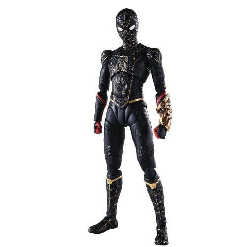 Bandai Spider-Man No Way Home Spider-Man Black & Gold S.H.Figuarts Action Figure Action & Toy Figures ToyShnip