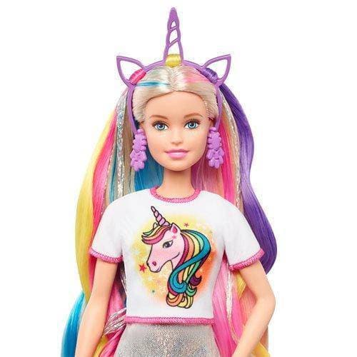 Barbie Fantasy Hair Blonde Doll Toys & Games ToyShnip
