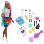 Barbie Leopard Rainbow Hair Doll #2 Dolls ToyShnip