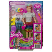 Barbie Leopard Rainbow Hair Doll Dolls ToyShnip