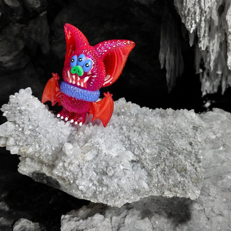 Beast Bat - Clear Pink by Art Junkie Designer Toys Strangecat Toys