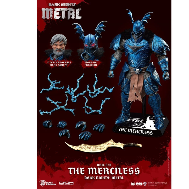 Beast Kingdom DC Dark Knight Death Metal Batman the Merciless DAH-070 Dynamic 8-Ction Figure Toys & Games ToyShnip
