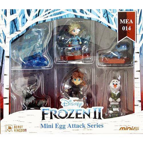 Beast Kingdom Frozen II - Elsa, Anna, Fire Spirit, the Nokk, Oalf - Mini Egg Attack Series MEA-014 6-Piece Figure Set Action Figure ToyShnip