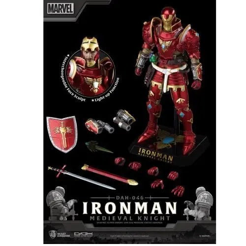 Beast Kingdom Medieval Knight Iron Man DAH-046 Dynamic 8-Ction Action Figure Toys & Games ToyShnip