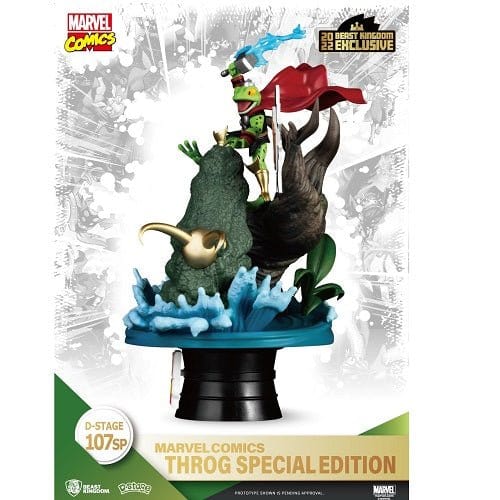 Beast Kingdom SDCC 2022 Marvel Comics DS-107SP Throg Special Edition D-Stage 6-Inch Statue Toys & Games ToyShnip