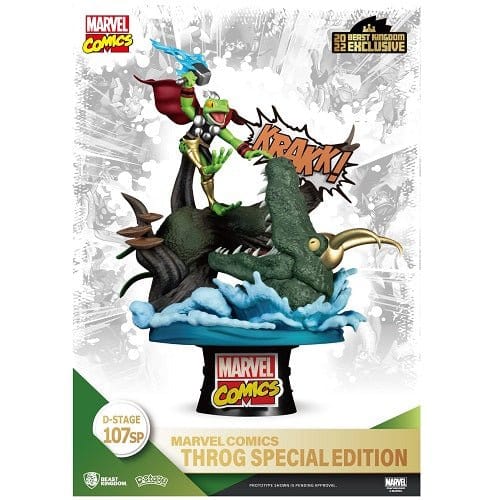 Beast Kingdom SDCC 2022 Marvel Comics DS-107SP Throg Special Edition D-Stage 6-Inch Statue Toys & Games ToyShnip