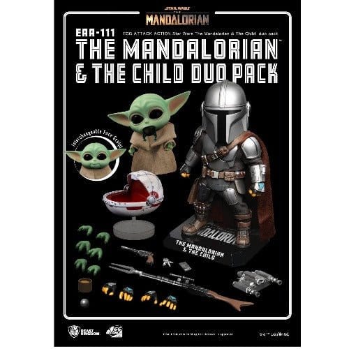Beast Kingdom Star Wars The Mandalorian & Child EAA-111 Action Figure Set Toys & Games ToyShnip