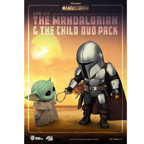 Beast Kingdom Star Wars The Mandalorian & Child EAA-111 Action Figure Set Toys & Games ToyShnip