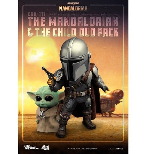 Beast Kingdom Star Wars The Mandalorian & Child EAA-111 Action Figure Set Toys & Games ToyShnip