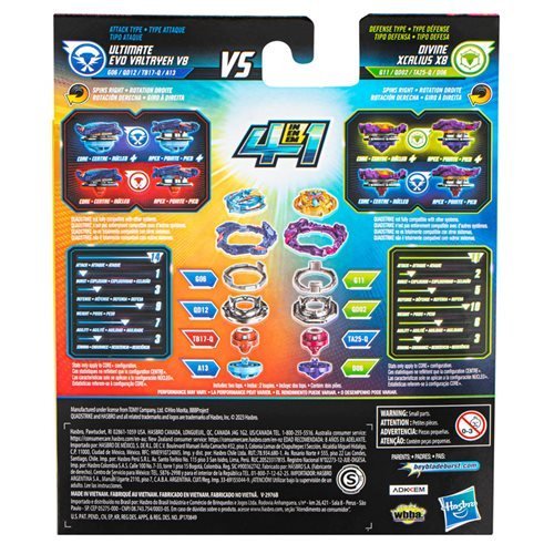 Beyblade Burst QuadStrike Dual Pack - Choose your Beyblade Battle Tops ToyShnip