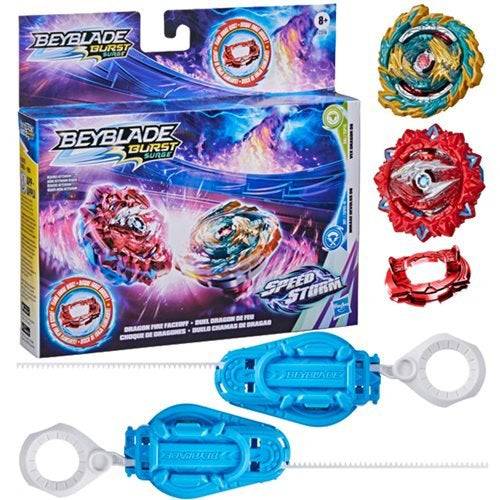 Beyblade Burst Surge Speedstorm Dragon Fire Faceoff Battle Tops ToyShnip