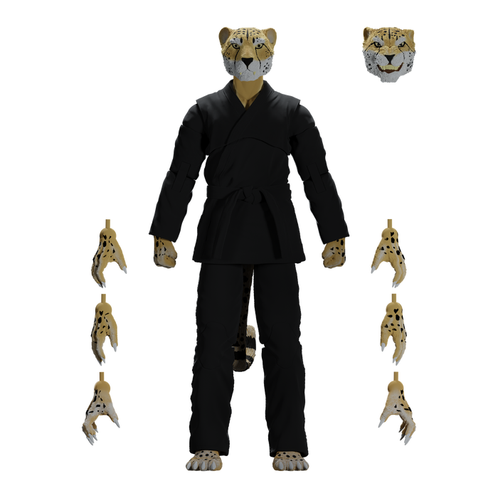 Zoo Jitsu Fighters Chico the Cheetah Action Figure Action Figure Icon Heroes