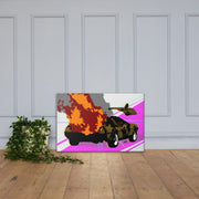 Blast from the Back canvas print by Ryan Glass Art & Swag Tenacious Toys