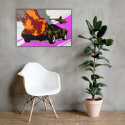 Blast from the Back canvas print by Ryan Glass Art & Swag Tenacious Toys