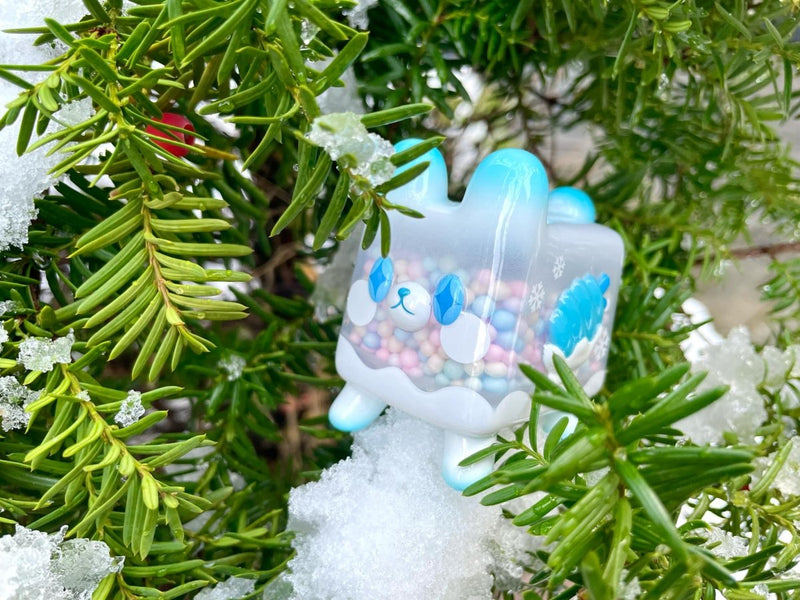 Box Bear - Snow Ver. by Rato Kim Designer Toys Strangecat Toys