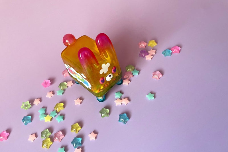 Box Rabbit - Rainbow by Rato Kim Designer Toys Strangecat Toys
