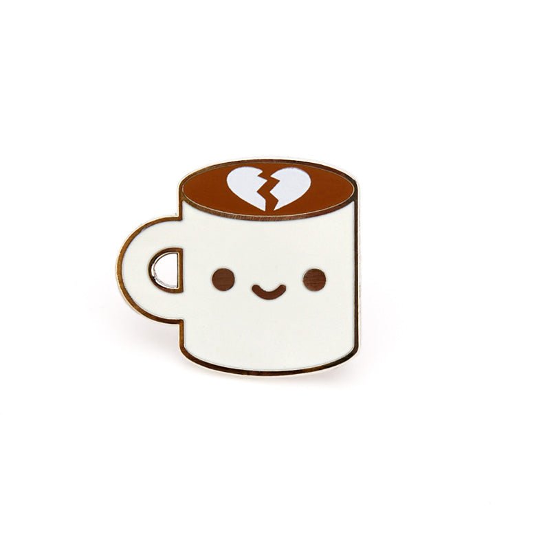 Broken Heart Coffee Pin Pin 100soft
