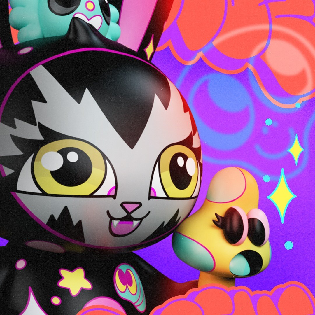 BUNNYKITTY Dream State by PERSUE | Collectible Vinyl Figure
