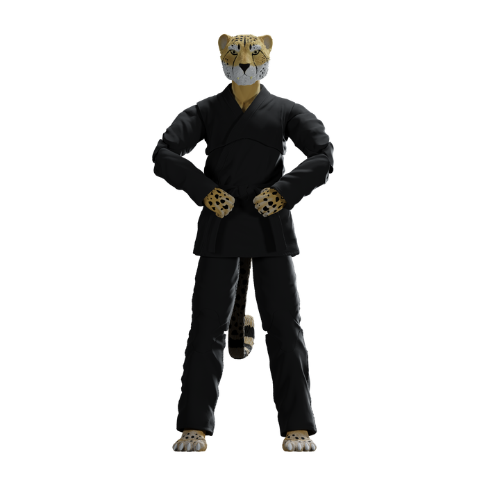 Zoo Jitsu Fighters Chico the Cheetah Action Figure Action Figure Icon Heroes