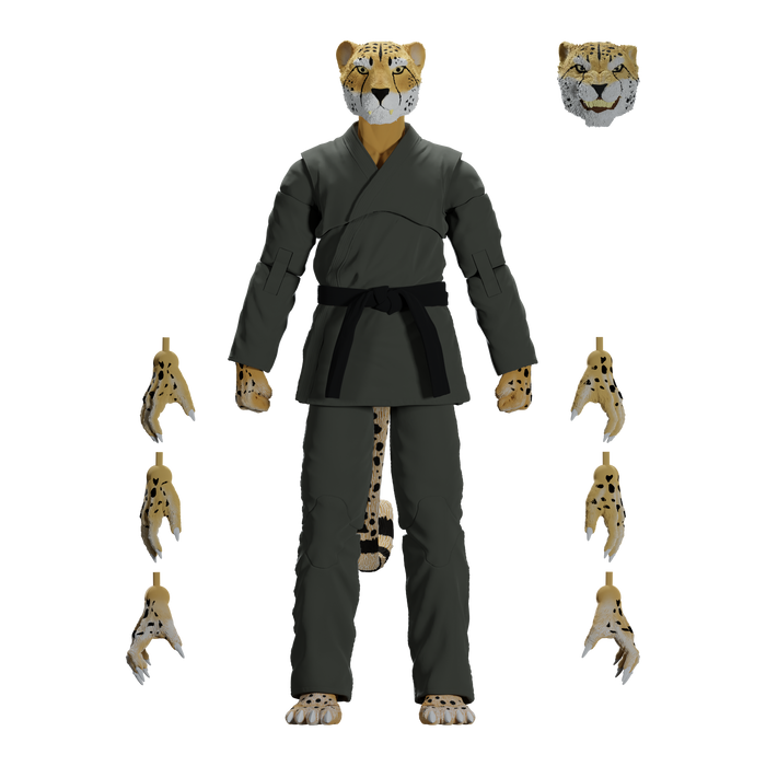 Zoo Jitsu Fighters Chico the Cheetah Action Figure Action Figure Icon Heroes