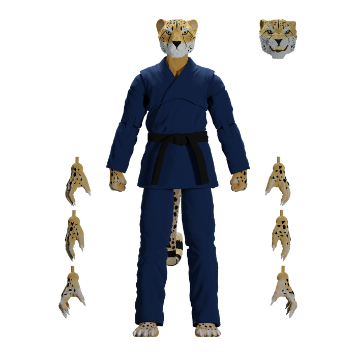 Zoo Jitsu Fighters Chico the Cheetah Action Figure Action Figure Icon Heroes