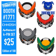 CHK_DSK Magnum Enamel Pin Set NYCC Exclusive Pin Tenacious Toys