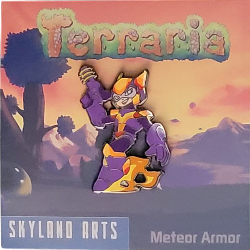 Meteor Armor PC Hard Enamel Pin Skyland Arts