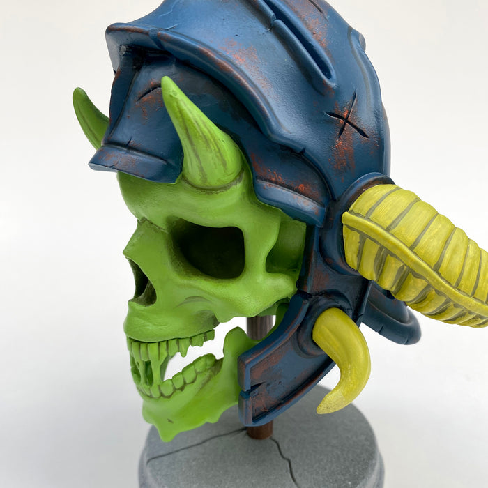 K-NOR Warrior Skull resin figure Resin Tenacious Toys